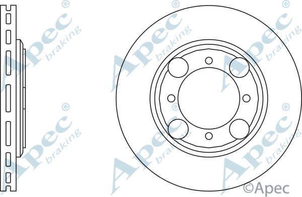 APEC BRAKING Jarrulevy DSK611